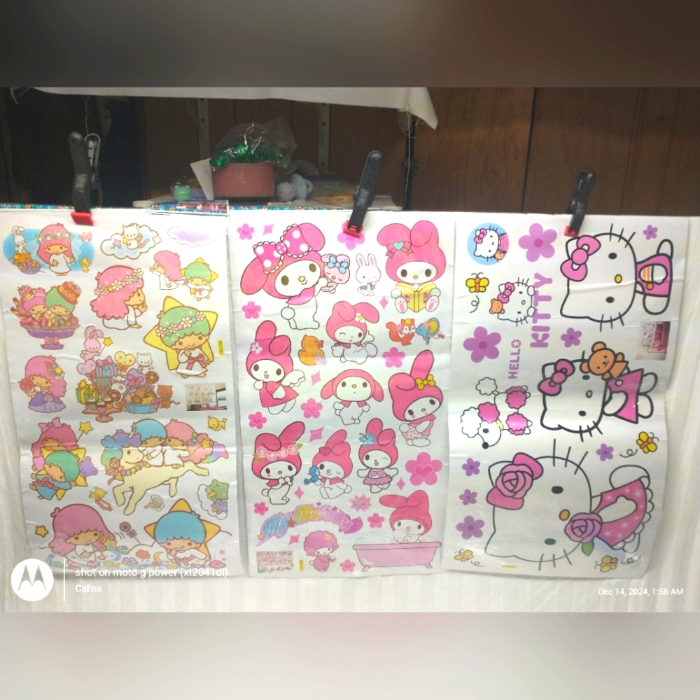 Sanrio sticker sheets